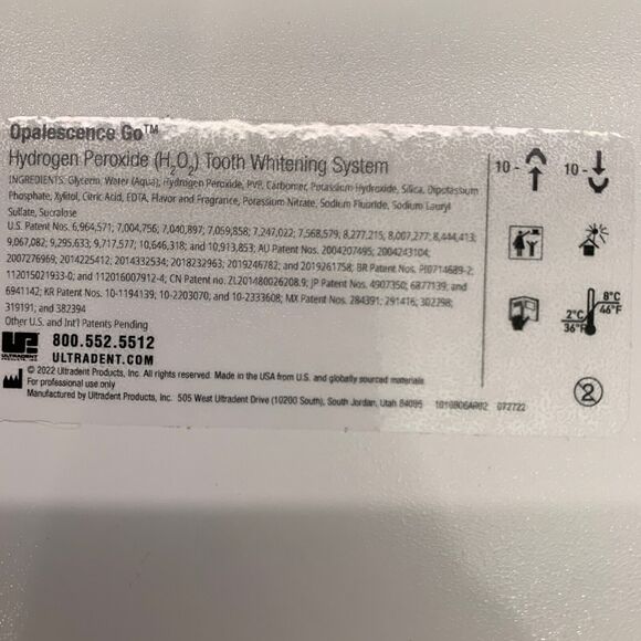 Opalescence Go 15% Hydrogen Peroxide Whitening Teeth Bleach Gel Mint Flavor - Picture 5 of 7